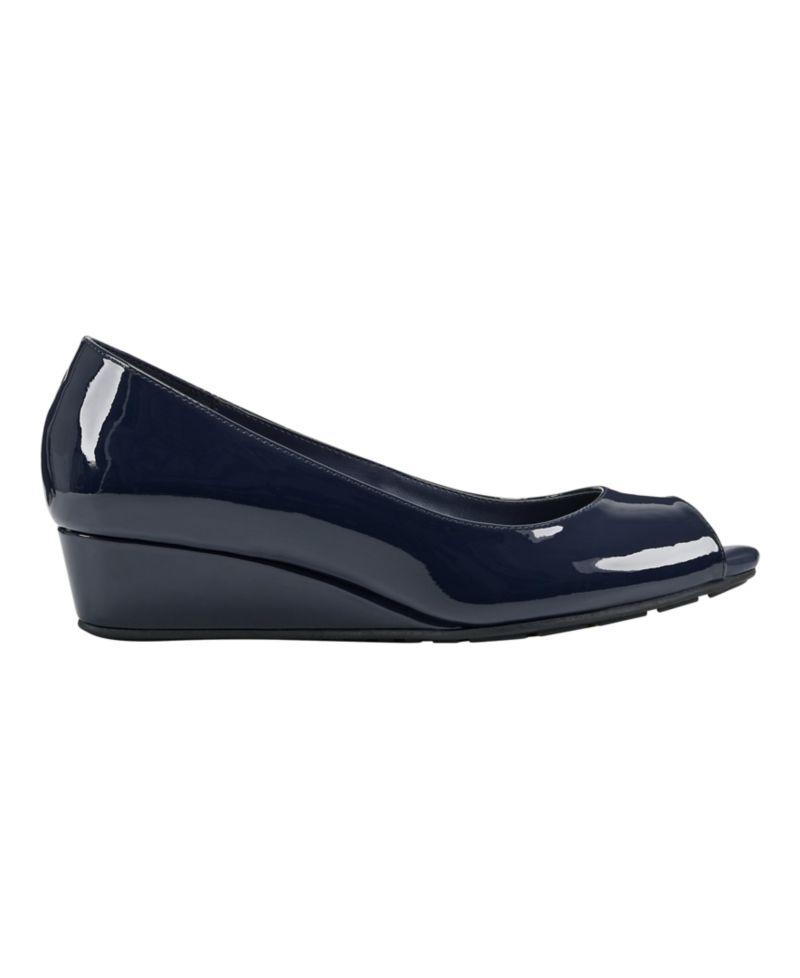 Women's Candra Low Wedge Peep Toe Dress Pumps