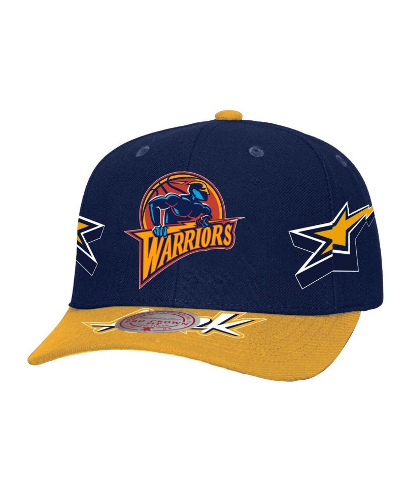 Men's Navy/Gold Golden State Warriors AS2K Stars Pro Crown Adjustable Hat