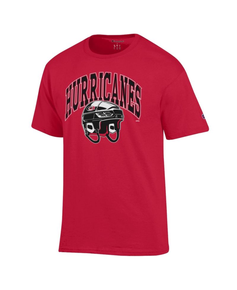 Men's Carolina Hurricanes Helmet Crewneck Graphic T-Shirt
