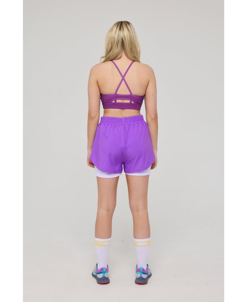 Women's Medium Support Infinite Sports Bra - Purple
