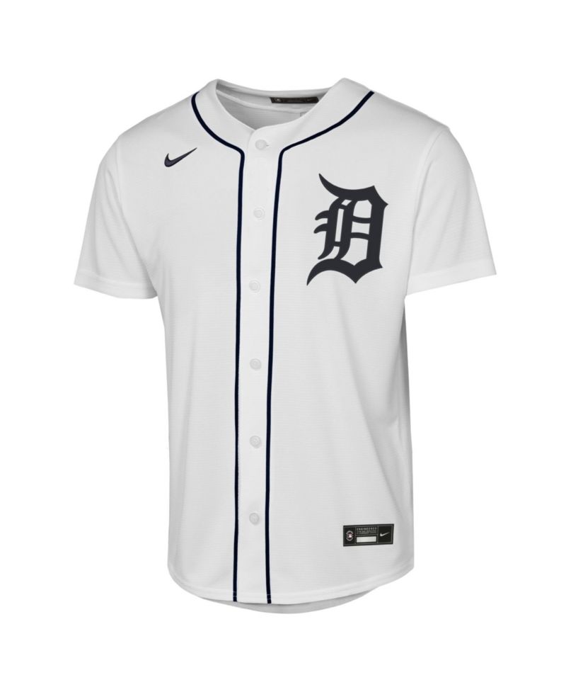 Big Boys and Girls Justin Verlander White Detroit Tigers Home Replica Jersey