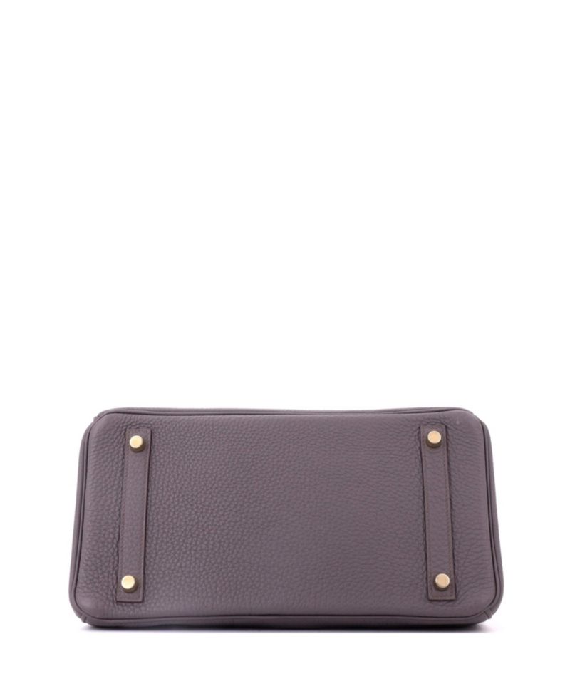 Birkin 30 Handbag Grey Togo with Gold Hardware