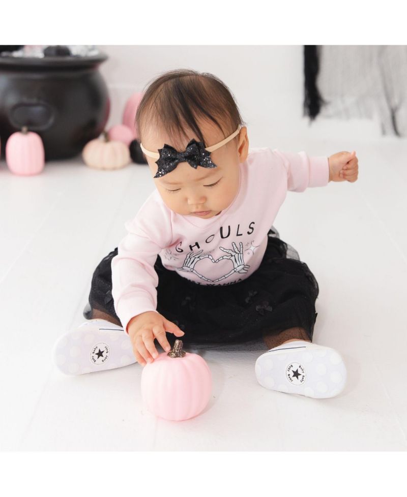 Baby Girls' Ghouls Just Wanna Have Fun Halloween Long-Sleeve Sensory-Friendly Romper