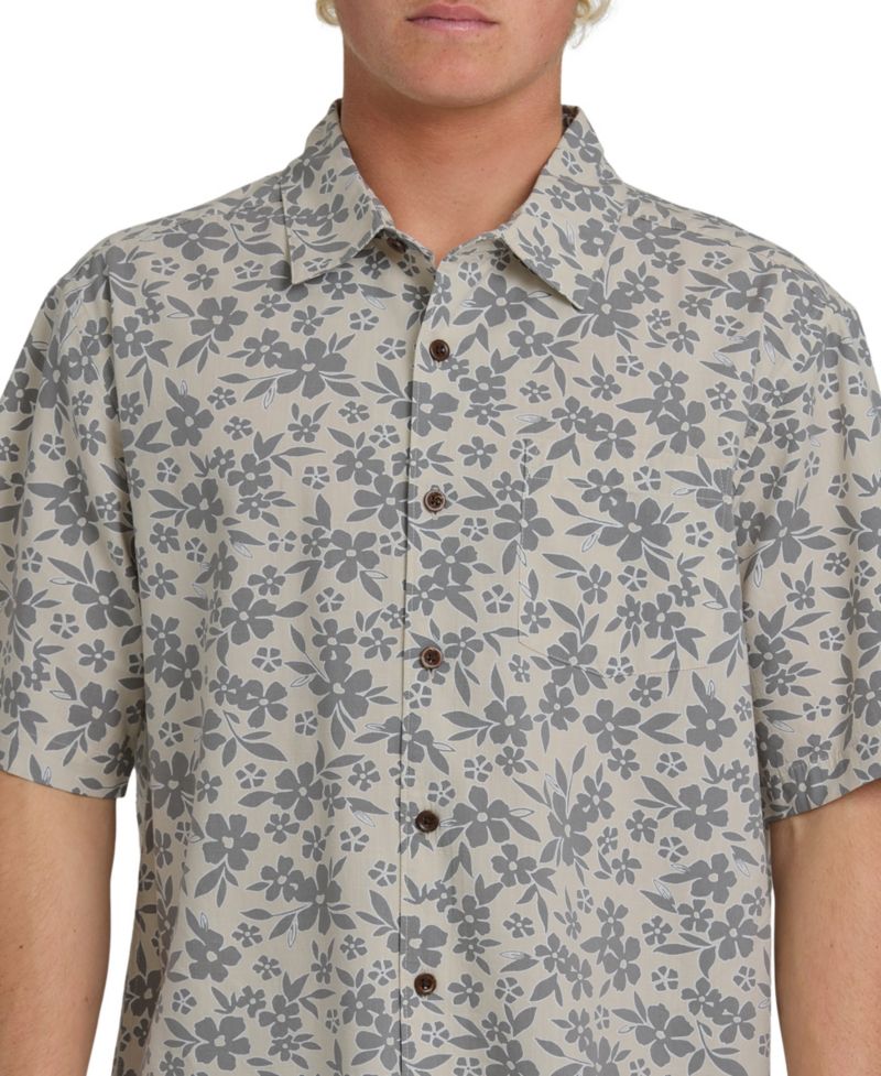 Quiksilver Men's Flower Field Short-Sleeve Shirt