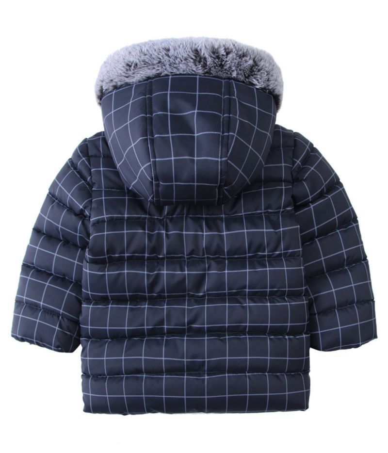 Baby Boys Fleece Hooded Puffer Jacket