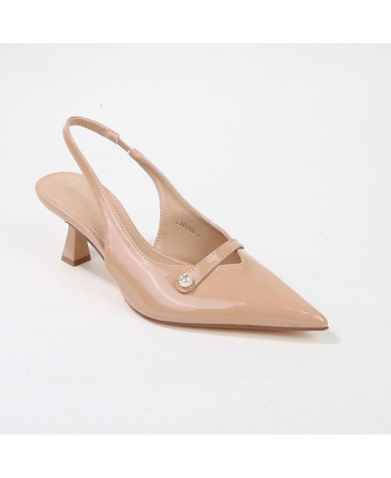 Caris Patent Slingback Pump