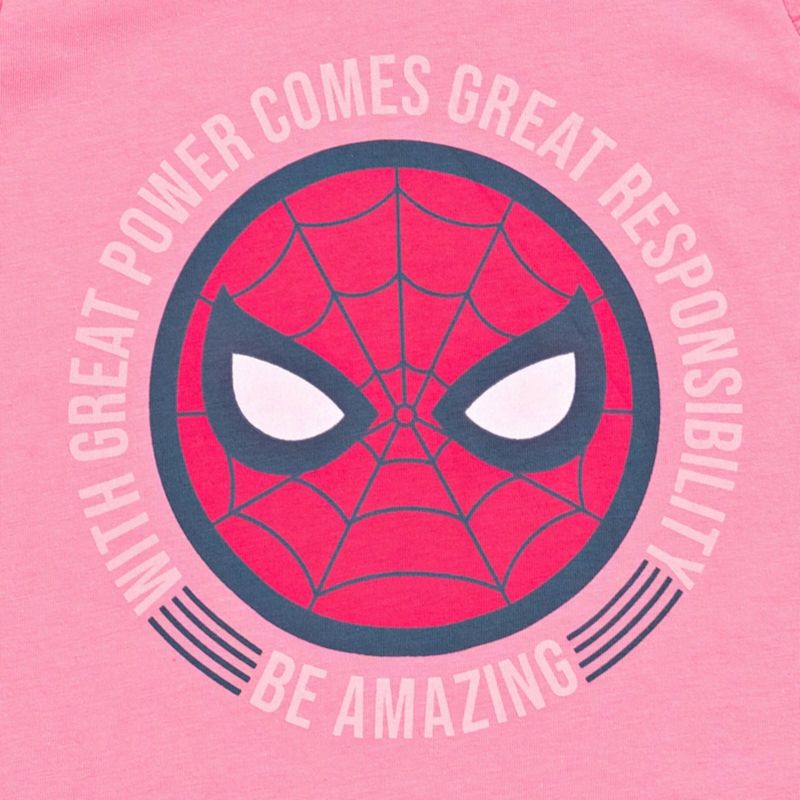Little Girls SPIDERMAN Spidey and His Amazing Friends Cosplay Tank Top and Dolphin Active French Terry Shorts Outfit Set