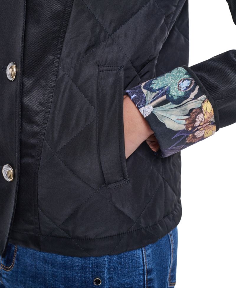 Petite Cropped Button-Front Jacket