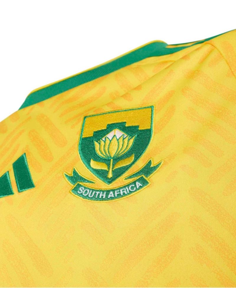 Big Boys and Girls Yellow South Africa National Team 2026 Home Replica Jersey