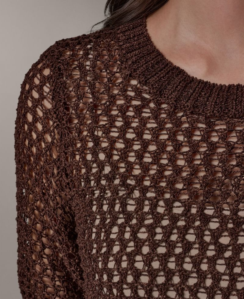 Women's Crewneck Short-Sleeve Sweater