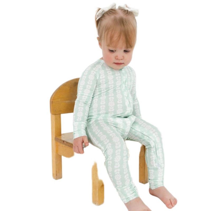 Baby Girls Mint Meadows Bamboo Sleeper