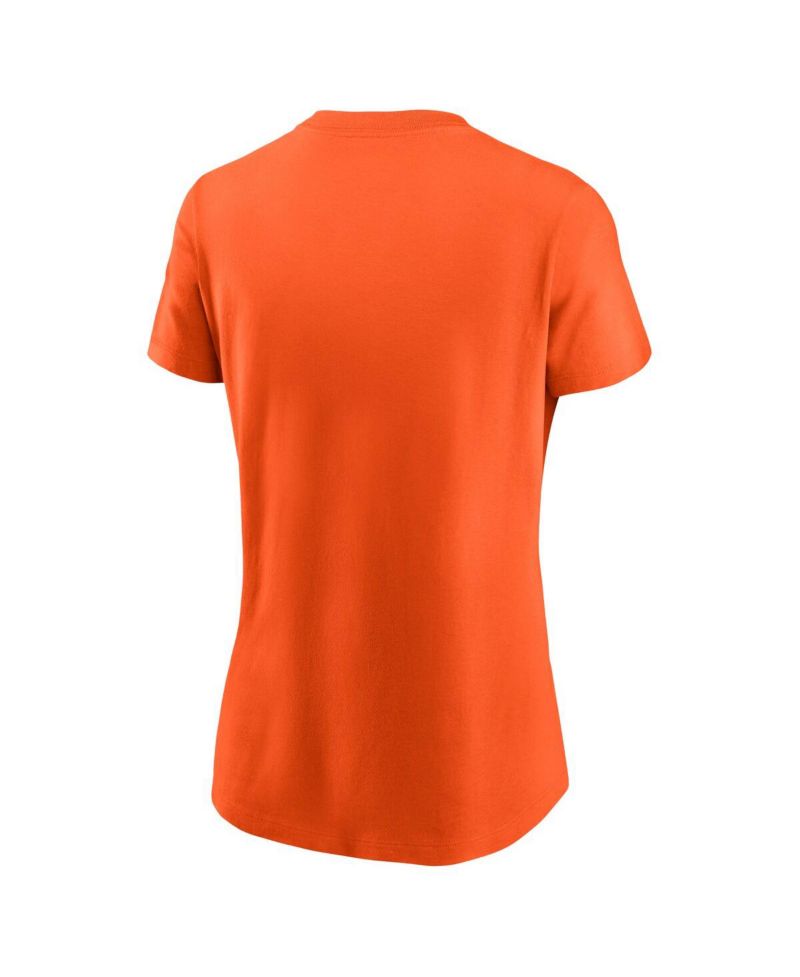 Women's Orange Cleveland Browns Primary Logo T-Shirt