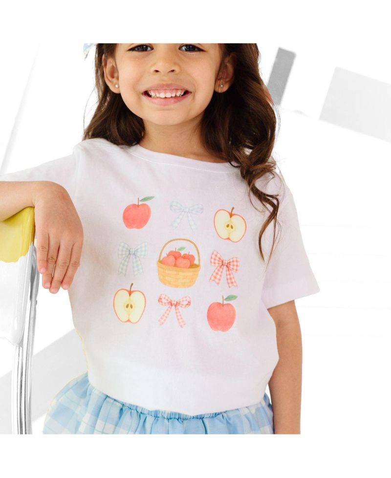 Big Girls Apple Picking Cutie Short Sleeve T-Shirt