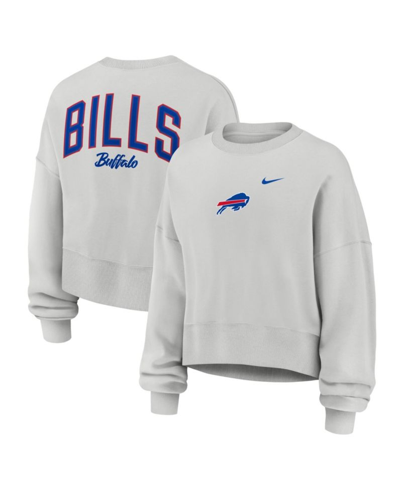 Women's Gray Buffalo Bills Oversized Primetime Phoenix Fleece Sweatshirt