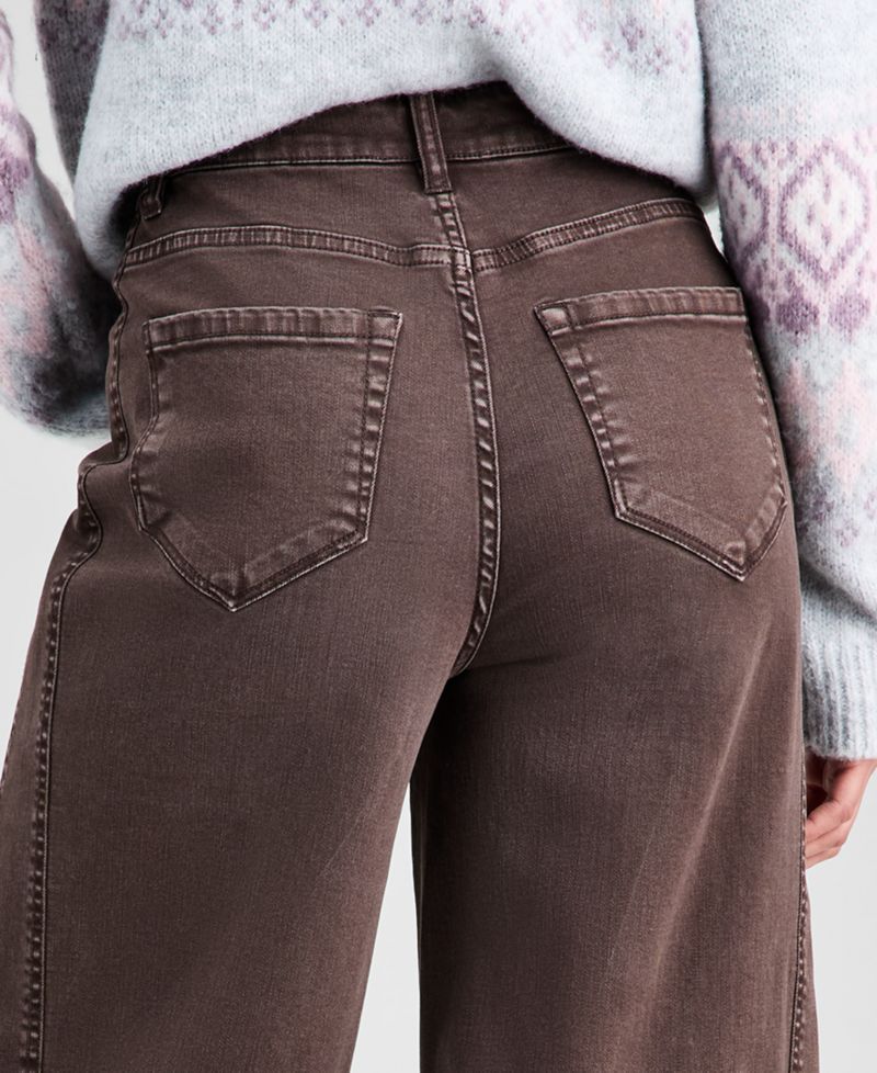 Women's High-Rise Washed Barrel-Leg Jeans