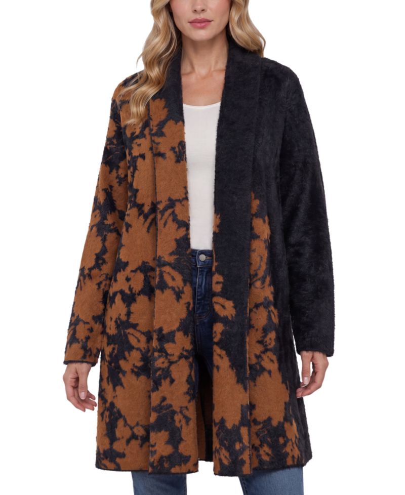 Women's Oversized Shawl-Collar Cardigan