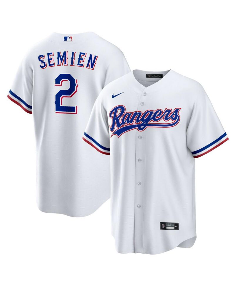 Big Boys and Girls Marcus Semien White Texas Rangers Home Replica Player Jersey