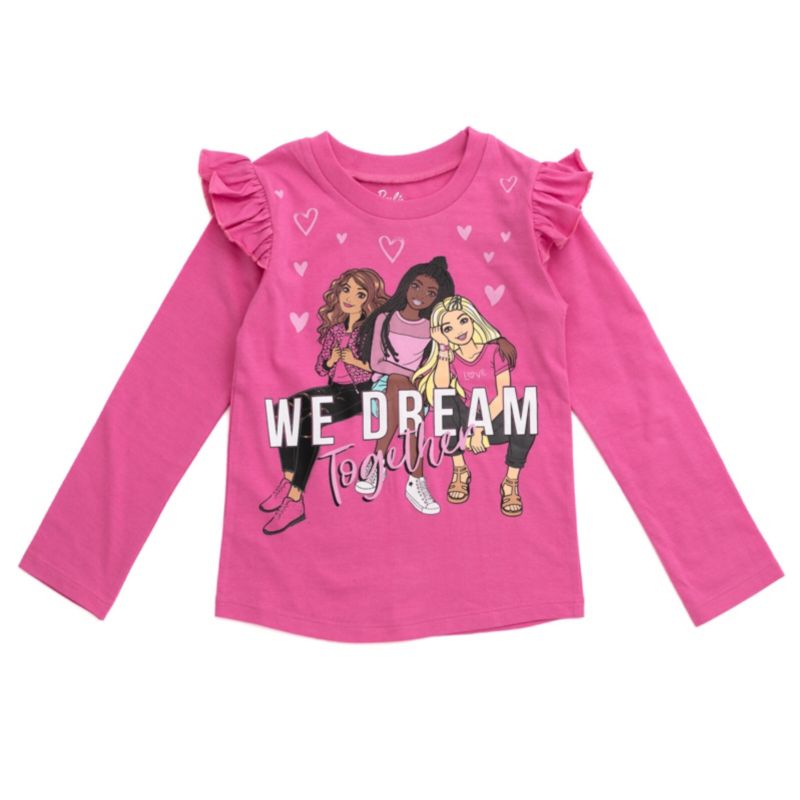 Toddler Girls 3-Pack Long Sleeve T-Shirts