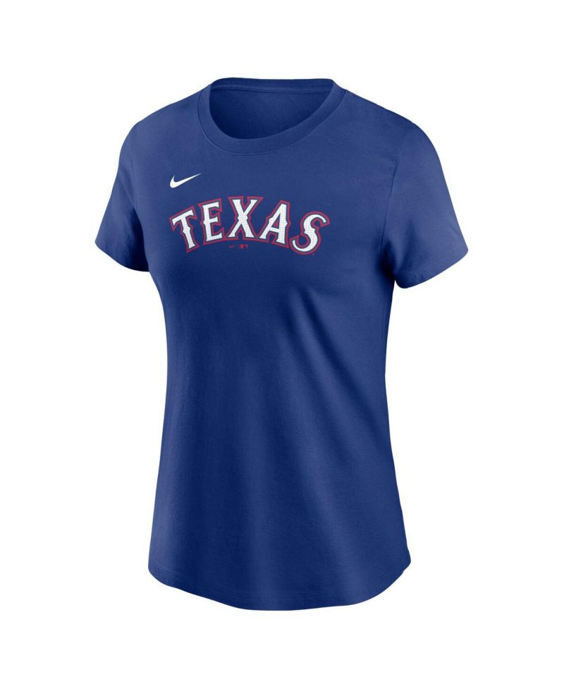 Women's Corey Seager Royal Texas Rangers Fuse Name & Number T-Shirt
