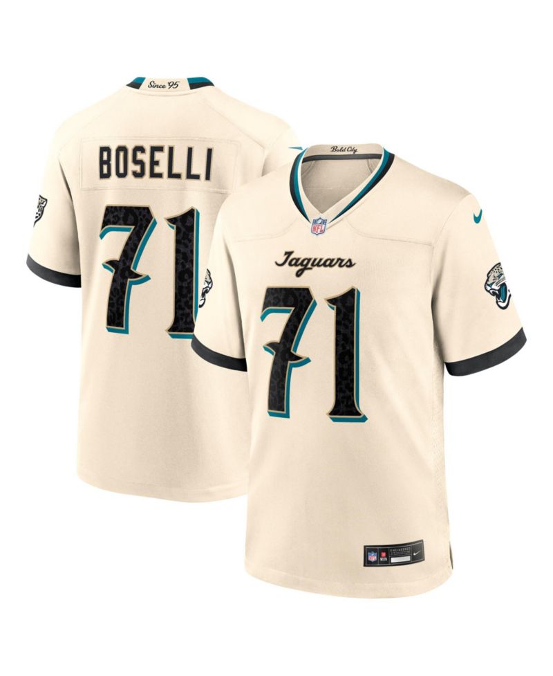 Men's Tony Boselli Natural Jacksonville Jaguars 2026 Rivalries Collection Game Jersey