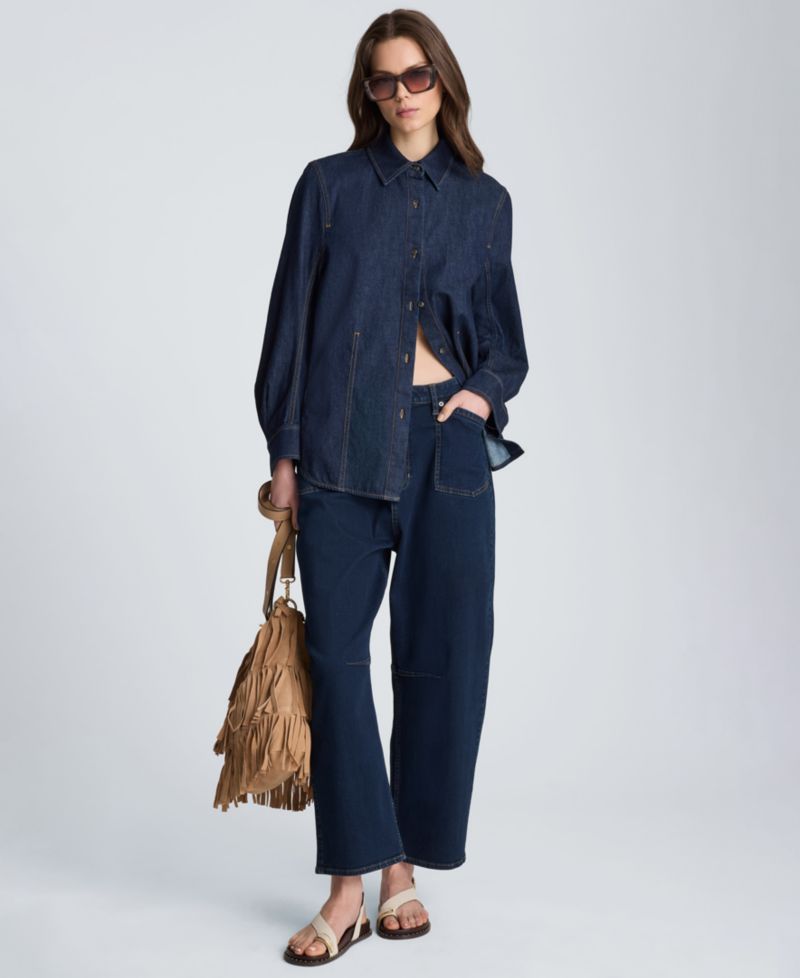 Women's High-Rise Barrel Leg Jeans