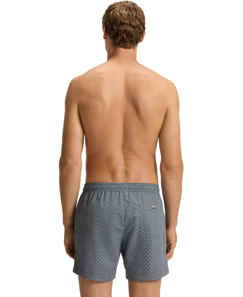 Men's Micro-Print Quick-Dry Swim Shorts