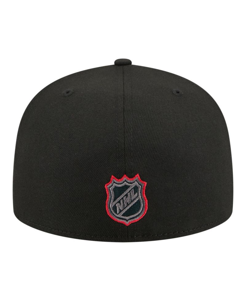 Men's Black Carolina Hurricanes Color Pop 59FIFTY Fitted Hat