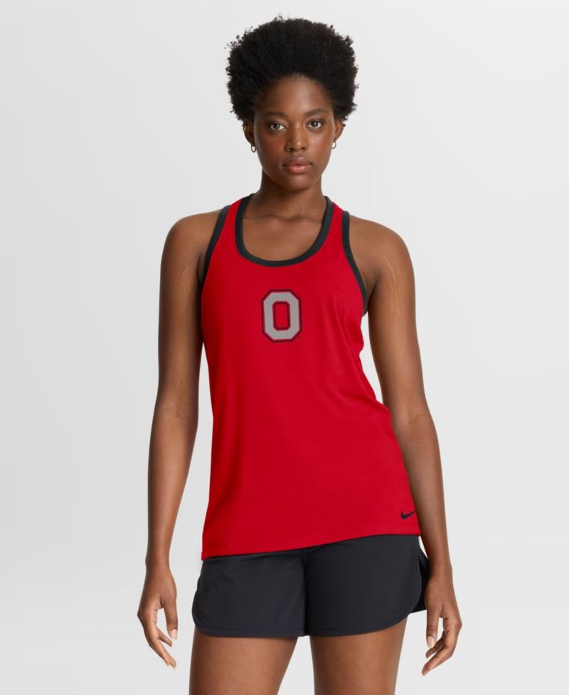 Women's Scarlet Ohio State Buckeyes Racerback Tank Top