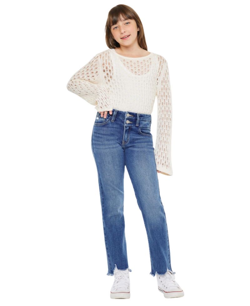 Big Girls Girsl High Rise Slim Straight Jeans