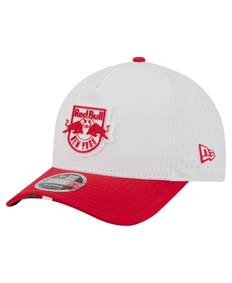 Men's White New York Red Bulls 2026 MLS Kick Off 9FORTY M-Crown A-Frame Adjustable Hat