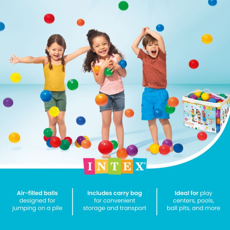 Fun Ballz Plastic Balls, 100-Piece Set