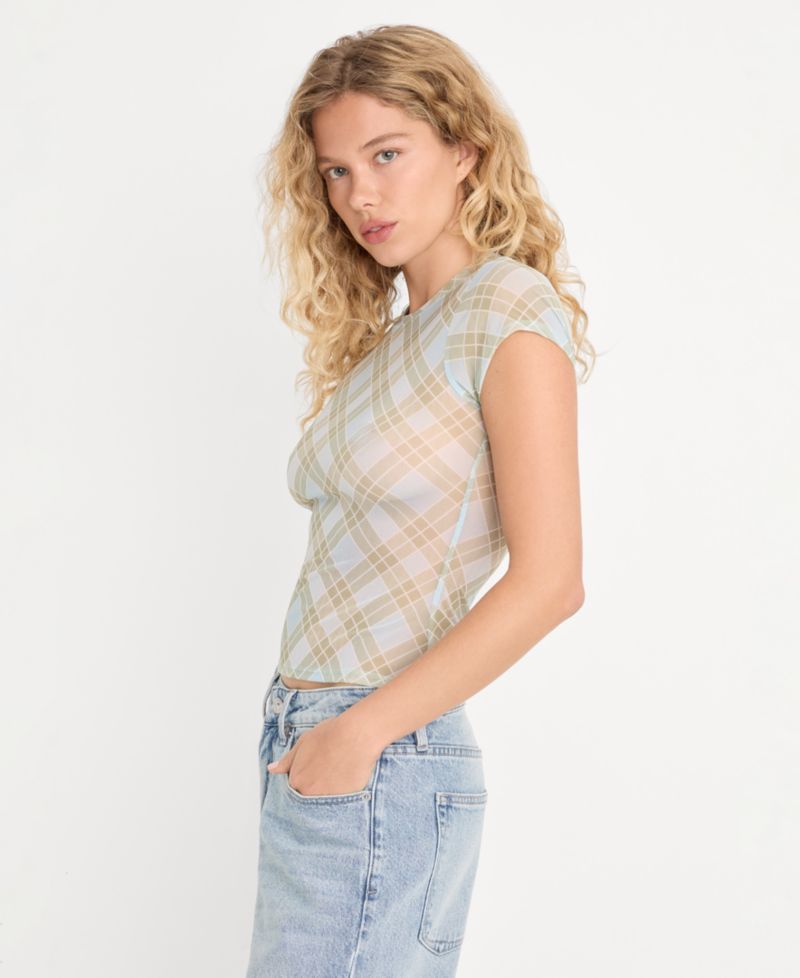 Women's Crewneck Mesh Baby T-Shirt