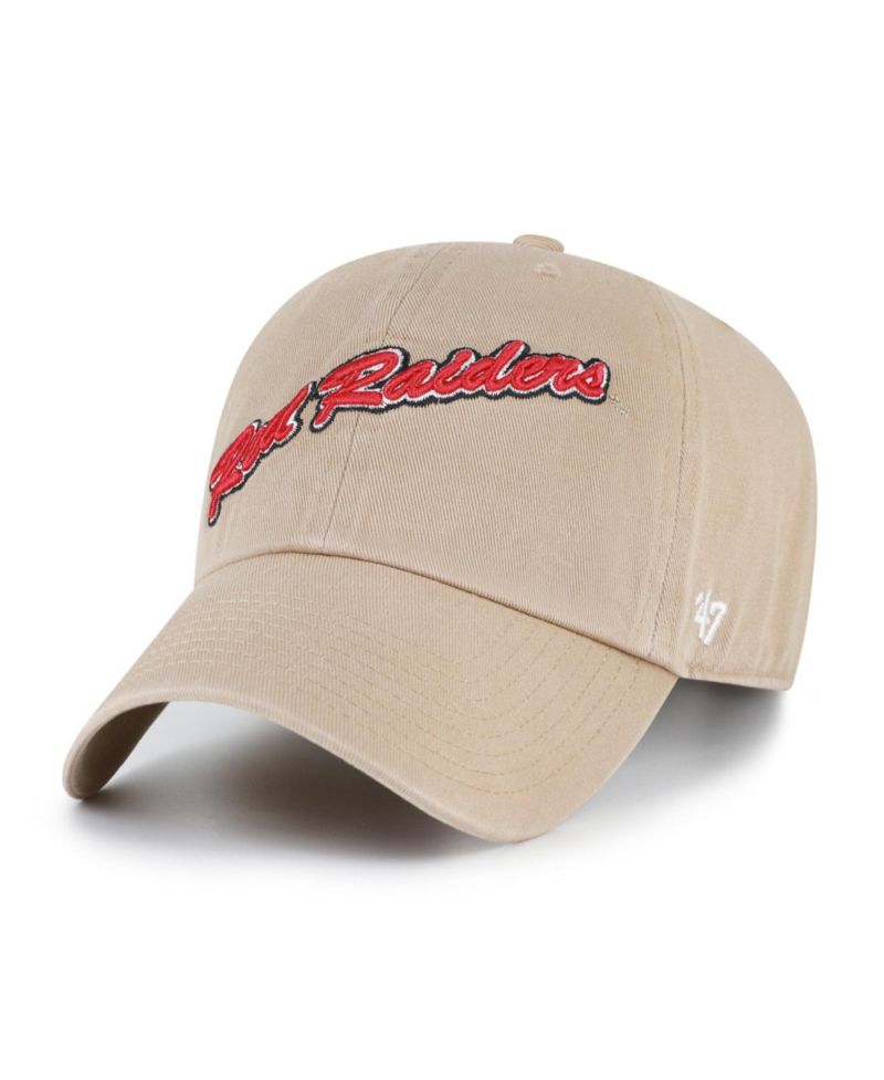 Men's '47 Khaki Texas Tech Red Raiders Vault Clean Up Adjustable Hat