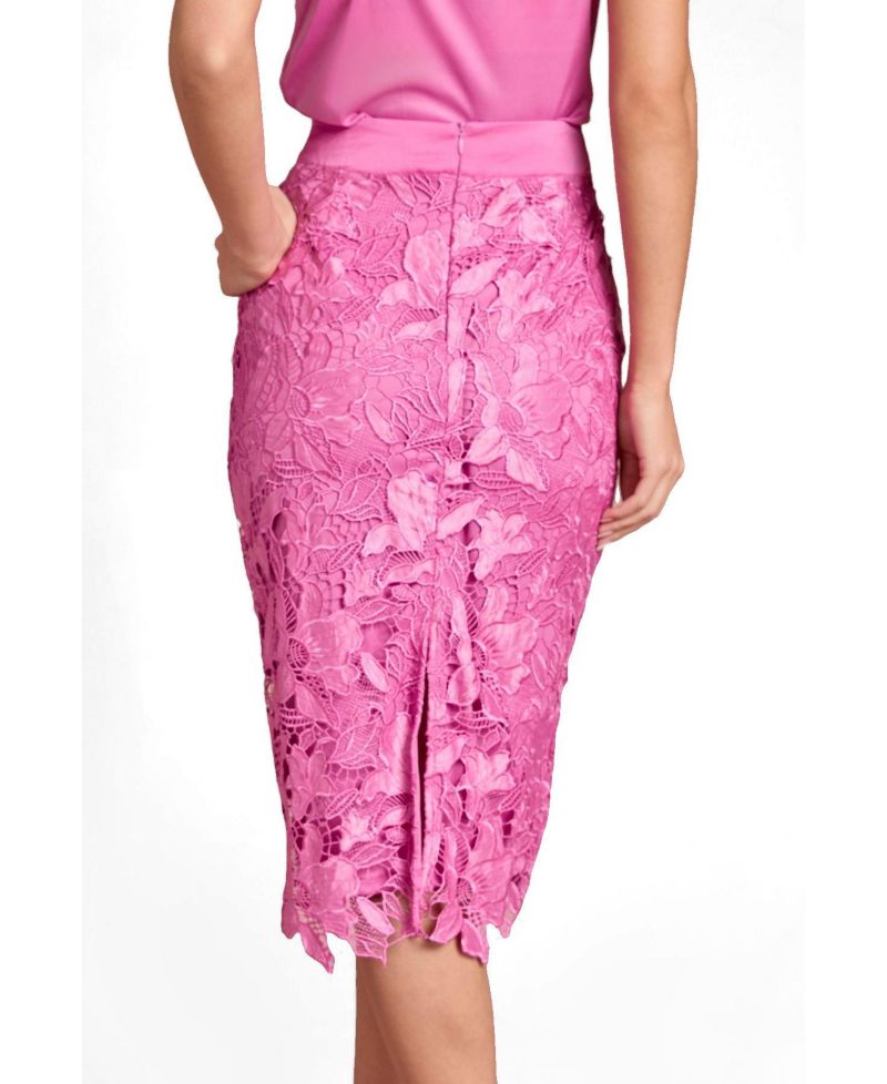 Women's Lace Embroidered Pencil Skirt