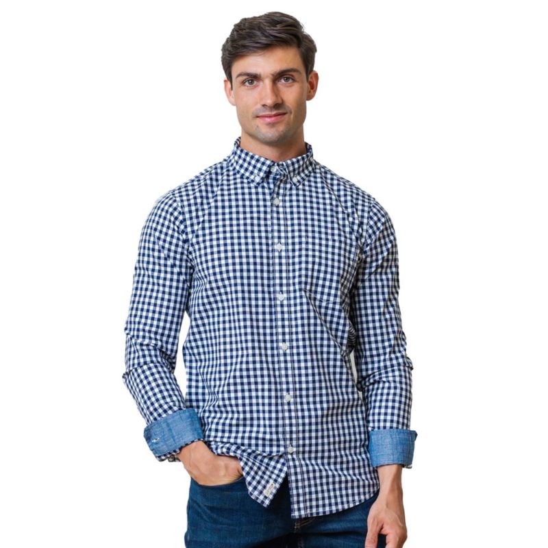 Тёмно-синий Gingham