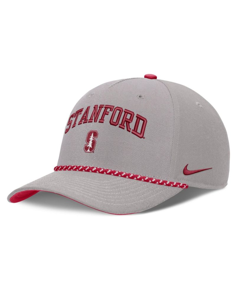 Men's and Women's Gray Stanford Cardinal Primetime Rise Rope Adjustable Hat