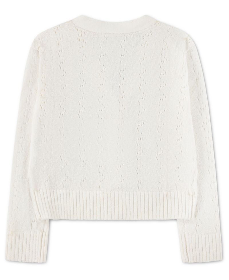 Toddler Girls' 2T-5T Pointelle Cardigan Sweater