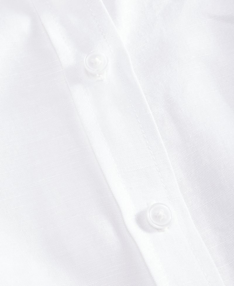 Petite Button-Front Long-Sleeve Shirt