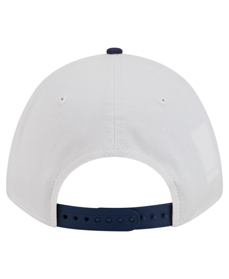 Men's White/Navy Virginia Cavaliers Arch Two-Tone Rope 9FORTY A-Frame M-Crown Adjustable Hat