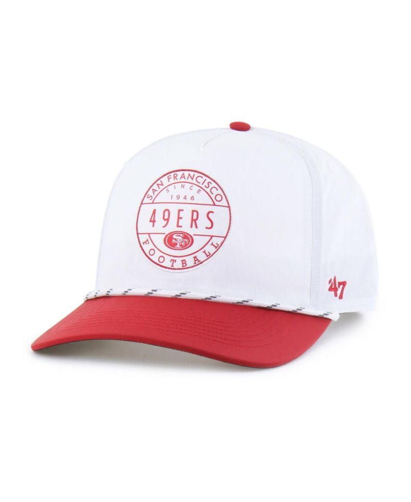 Men's White/Scarlet San Francisco 49ers Suburbia Hitch Two-Tone Adjustable Hat
