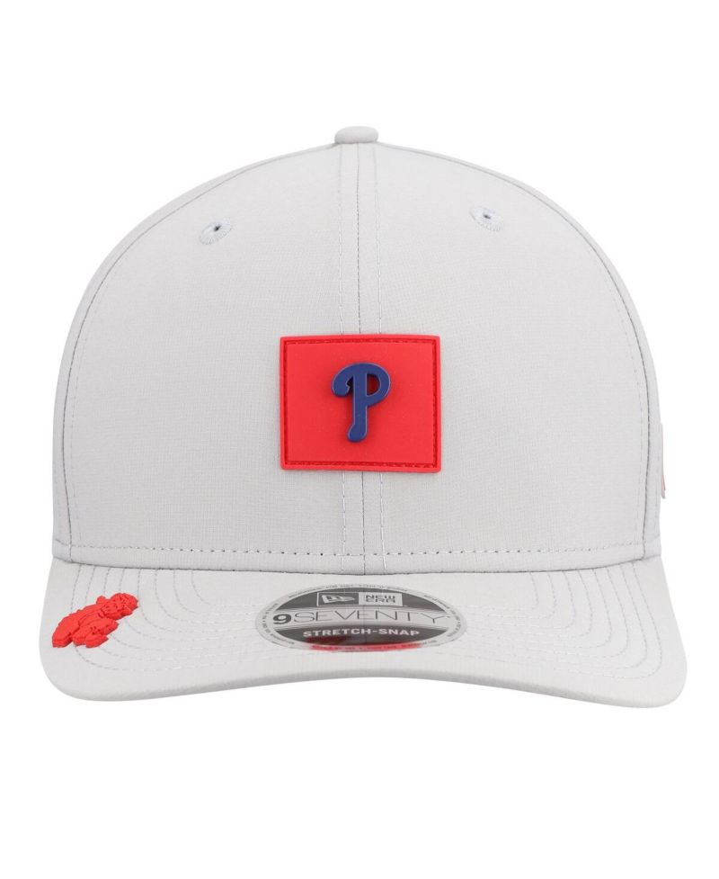 Men's Gray Philadelphia Phillies 2026 Clubhouse 9SEVENTY Adjustable Hat