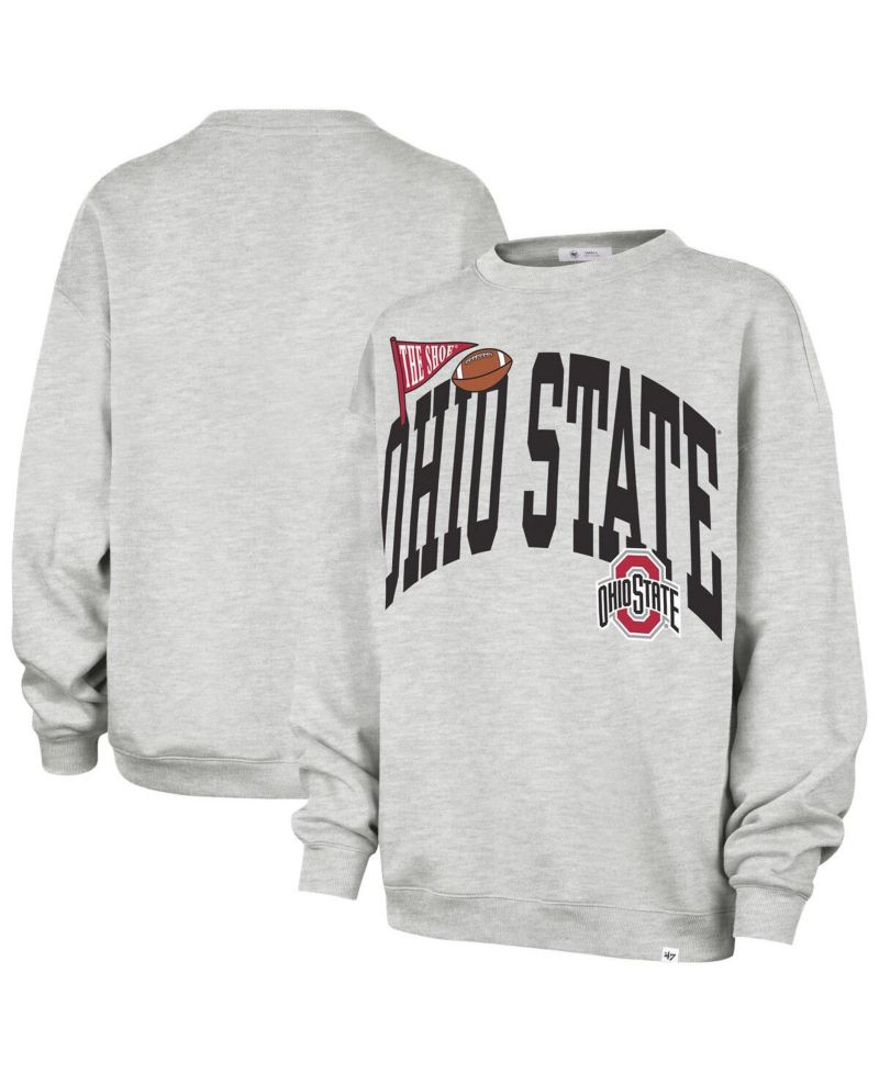 Women's Gray Ohio State Buckeyes Icon Fleece Sweatshirt
