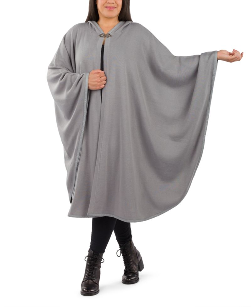Women's Hooded Cape with Clasp