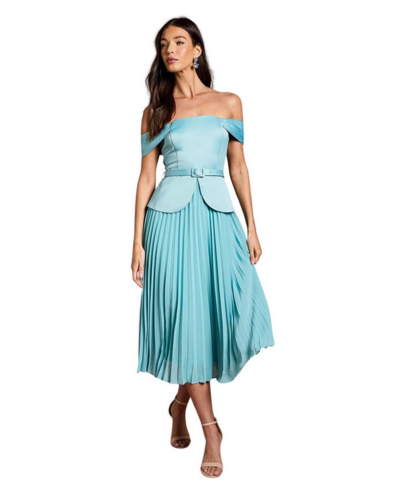 Women's Bardot Fit and Flare Midi Dress