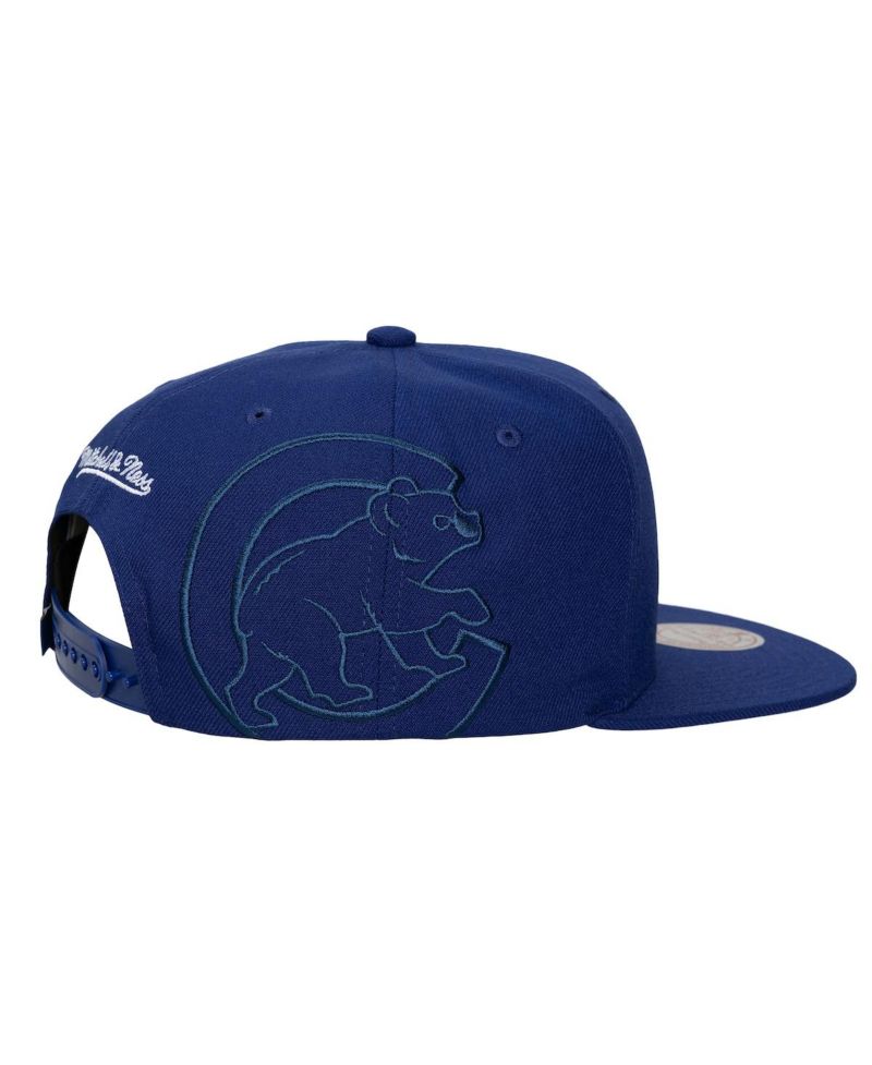 Men's and Women's Royal Chicago Cubs Side Logo Snapback Hat