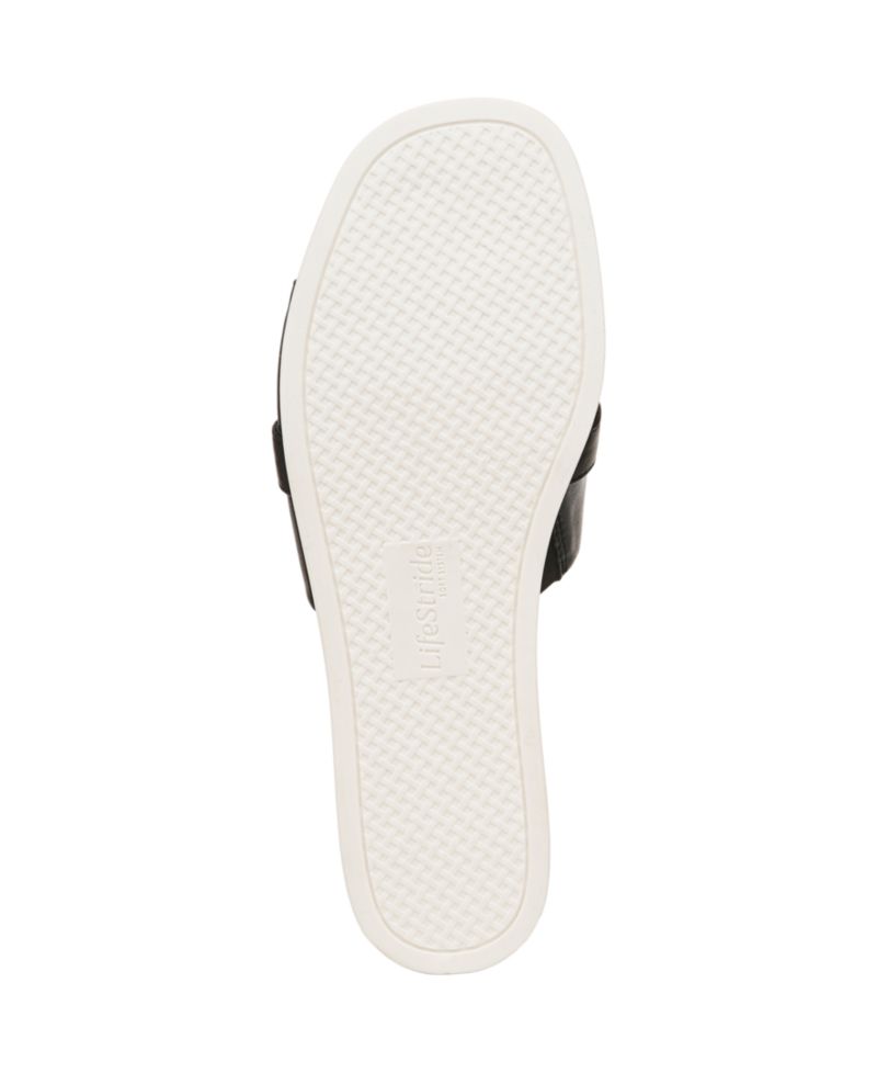 Women's Genevieve Square Open Toe Slide Platform Sandals