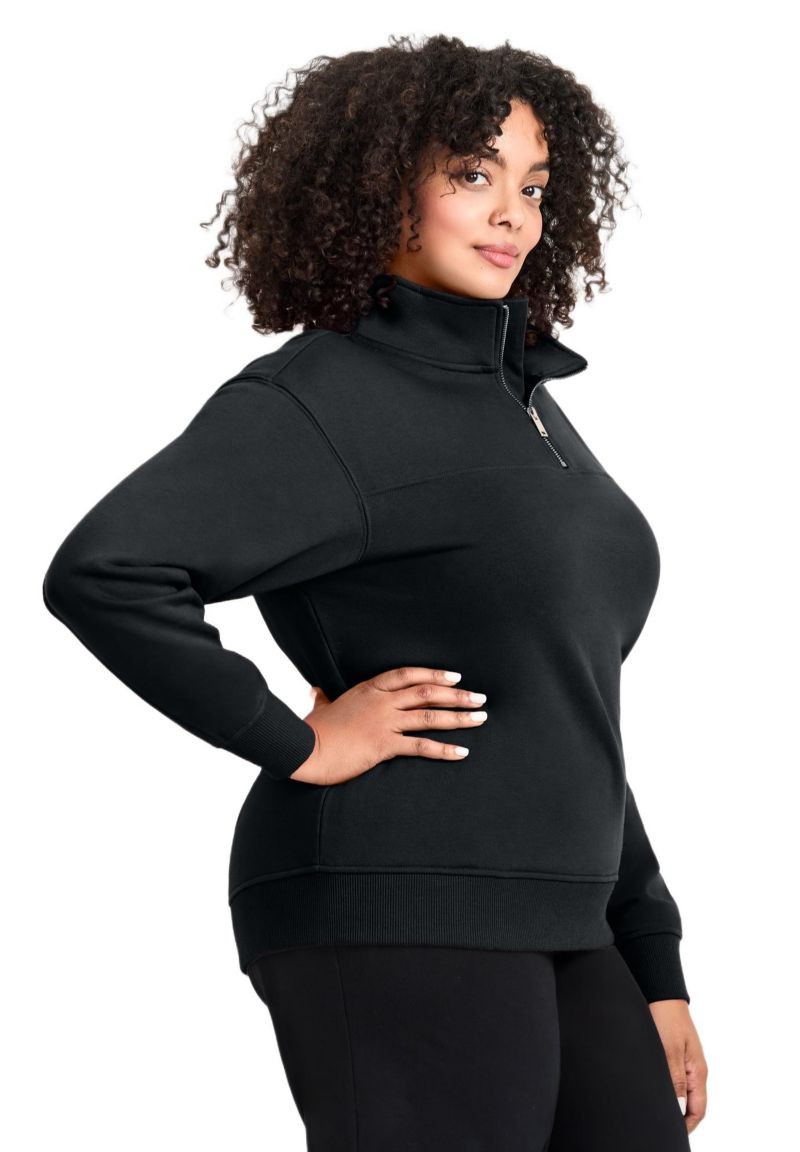 Women's Plus Size Piper Half-Zip Sweat Top