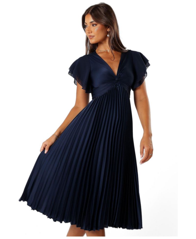 Women's Nova Flutter Sleeve Midi Dress