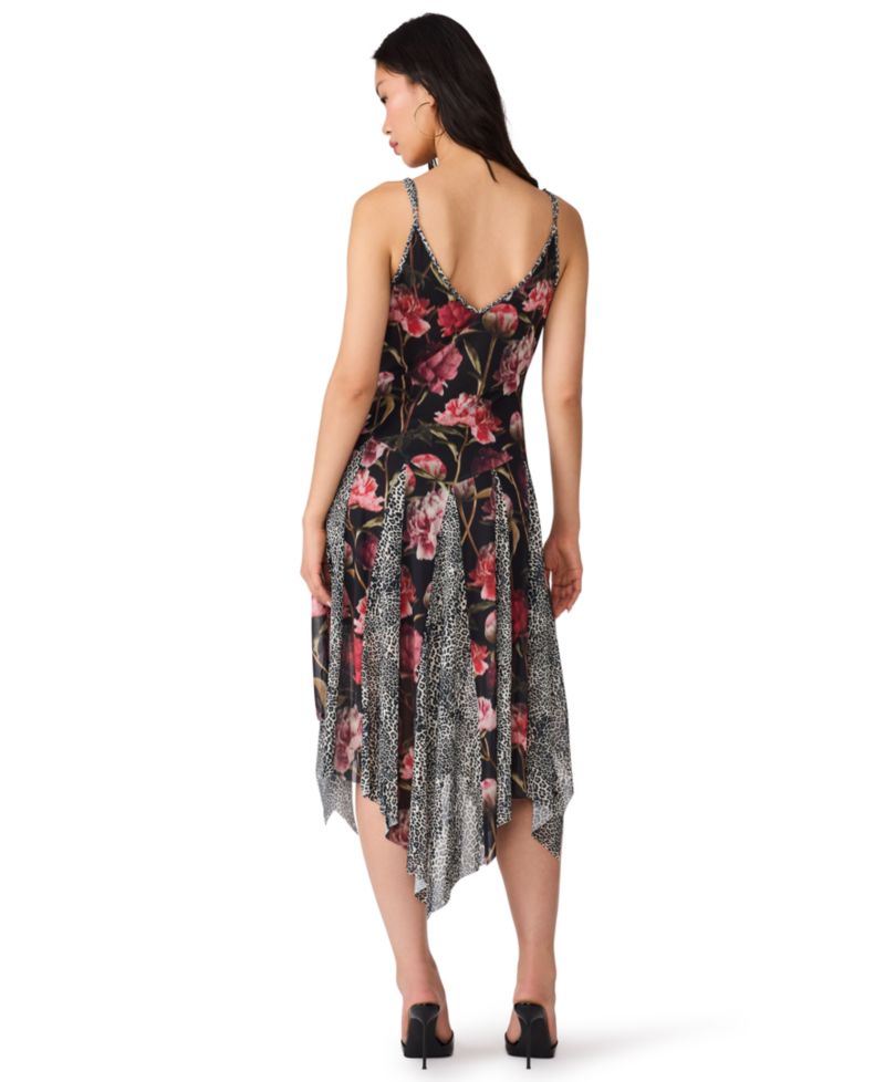Women's Arianne A-Line Asymmetrical V-Neck Midi Dress