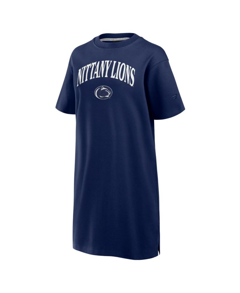 Women's Navy Penn State Nittany Lions Elements Go Tri-Blend T-Shirt Dress